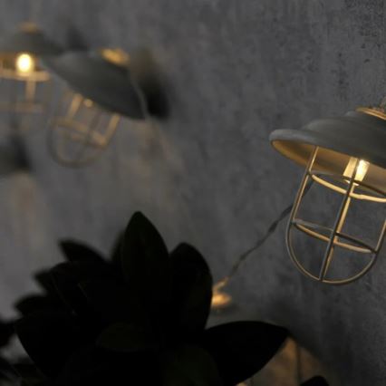 Éclairage décoratif d'extérieur LED LOFT 10xLED/2xAA