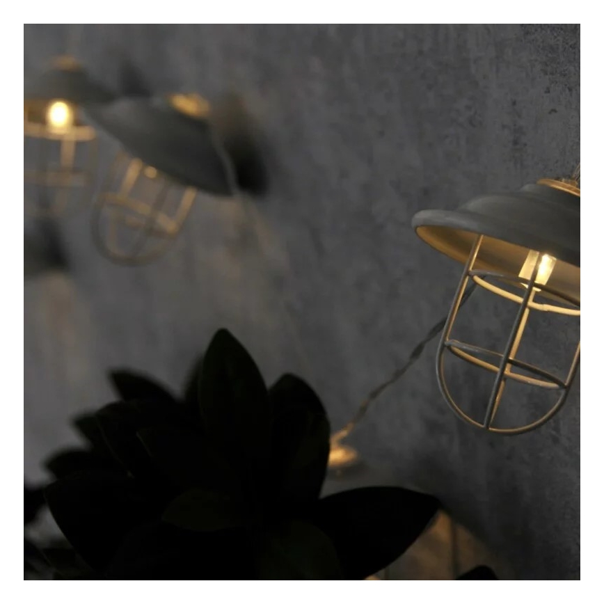 Éclairage décoratif d'extérieur LED LOFT 10xLED/2xAA