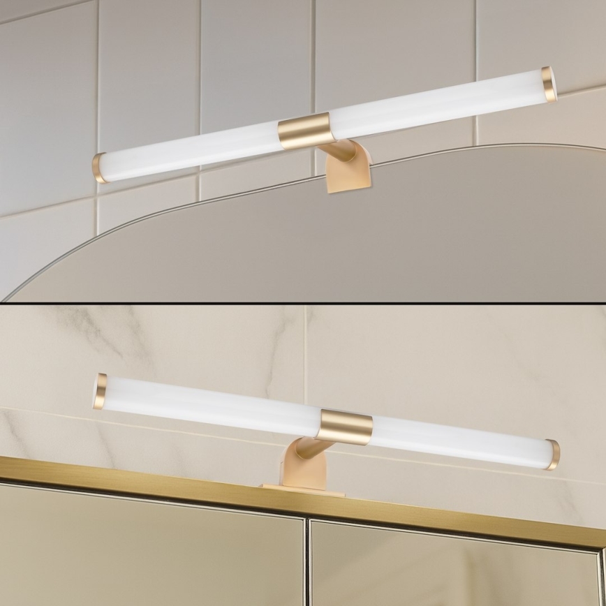 Éclairage LED 2-en-1 pour miroir de salle de bains APA LED/6W/230V 40 cm IP44 doré