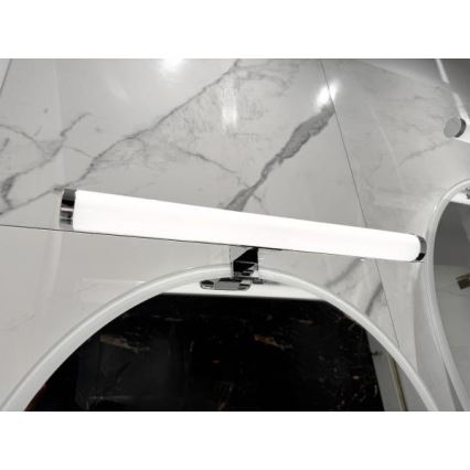 Éclairage LED pour miroir de salle de bains, 10 W, 230 V, 45 cm, IP44, finition chrome brillant