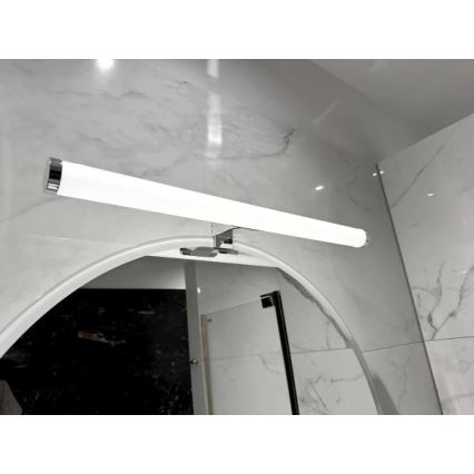 Éclairage LED pour miroir de salle de bains 12W/230V 59,5 cm IP44 chrome brillant