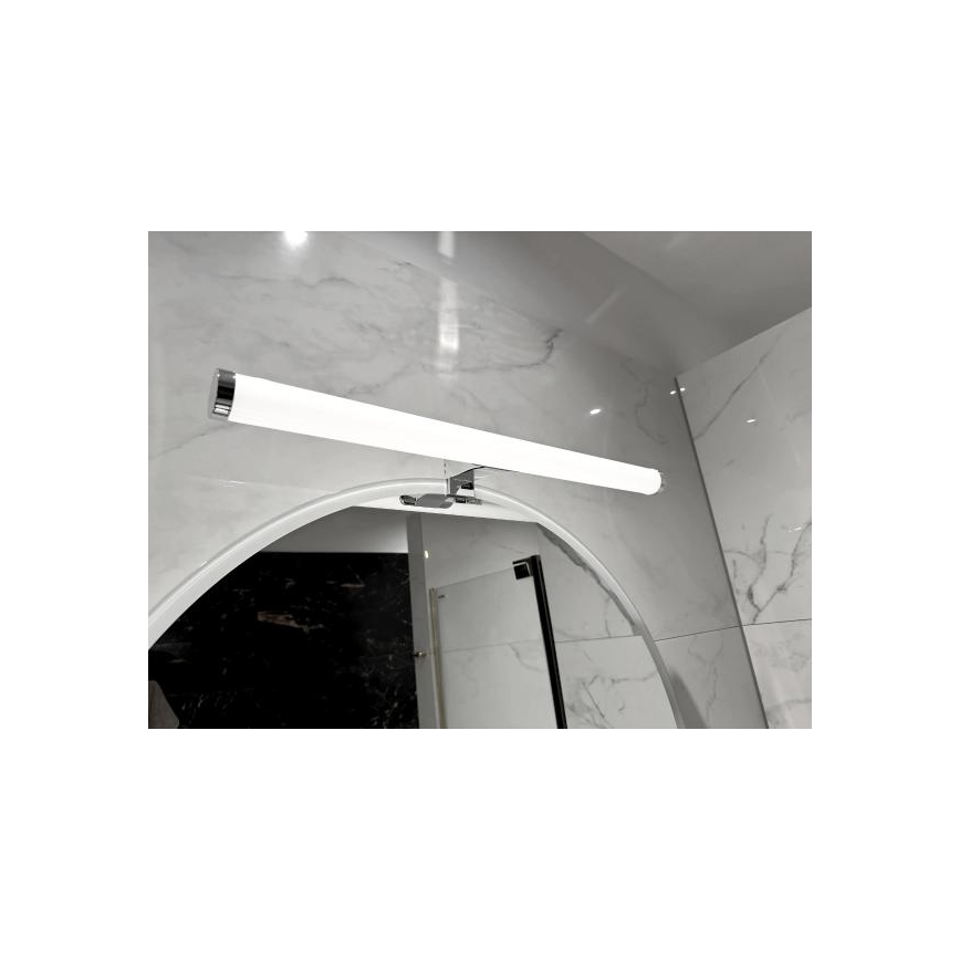 Éclairage LED pour miroir de salle de bains 12W/230V 59,5 cm IP44 chrome brillant
