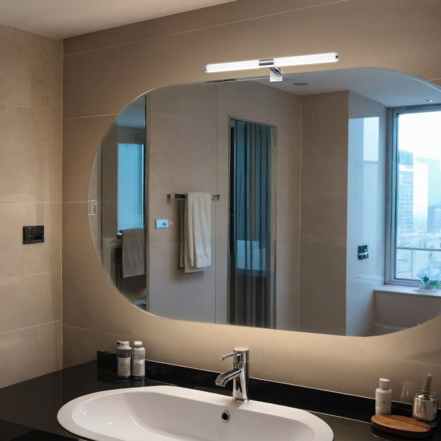 Éclairage LED pour miroir de salle de bains 2 en 1 APA LED/6W/230V 40 cm IP44 chrome brillant