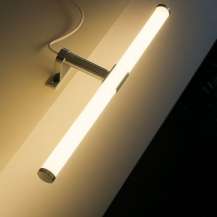 Éclairage LED pour miroir de salle de bains 2 en 1 APA LED/6W/230V 40 cm IP44 chrome brillant