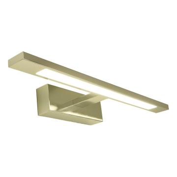 Éclairage LED pour miroir de salle de bains KLIMT, 8 W, 230 V, 3 températures de couleur (3000/4000/6000 K), 40 cm, IP44, finition dorée