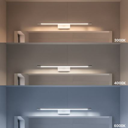 Éclairage LED pour miroir de salle de bains KLIMT LED/12W/230V 3000/4000/6000K 60 cm IP44 blanc