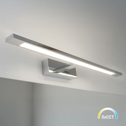 Éclairage miroir LED KLIMT LED/12W/230V 3000/4000/6000K 60 cm IP44 chrome brillant