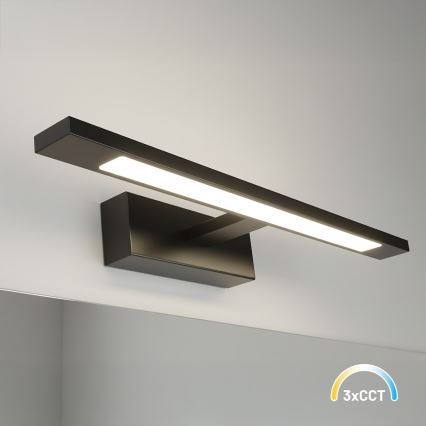 Éclairage LED pour miroir de salle de bains KLIMT LED/8W/230V 3000/4000/6000K 40 cm IP44 noir