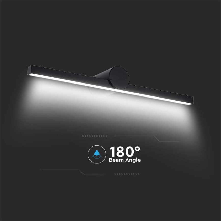 Éclairage LED pour miroir de salle de bains LED/10W/230V 3000K IP65 noir