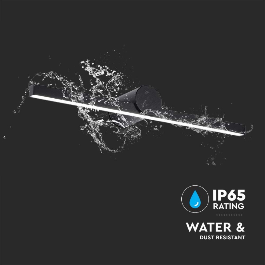 Éclairage LED pour miroir de salle de bains LED/10W/230V 3000K IP65 noir