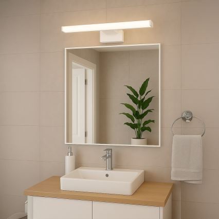 Éclairage LED pour miroir de salle de bains MIRORE, 10 W, 230 V, 60 cm, IP44, blanc