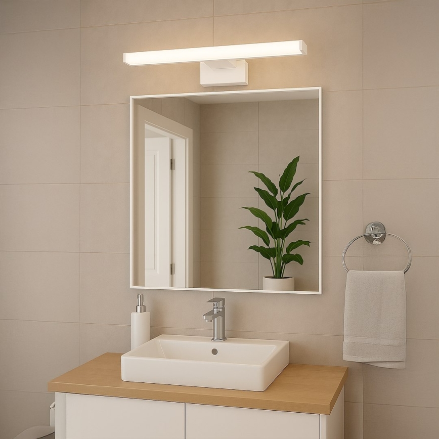 Éclairage LED pour miroir de salle de bains MIRORE, 10 W, 230 V, 60 cm, IP44, blanc