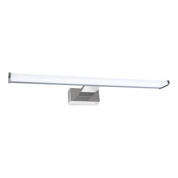 Éclairage LED pour miroir de salle de bains MIRORE, 8W, 230V, 40 cm, IP44, chrome brillant