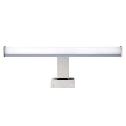 Éclairage LED pour miroir de salle de bains MIRORE, 8W, 230V, 40 cm, IP44, chrome brillant