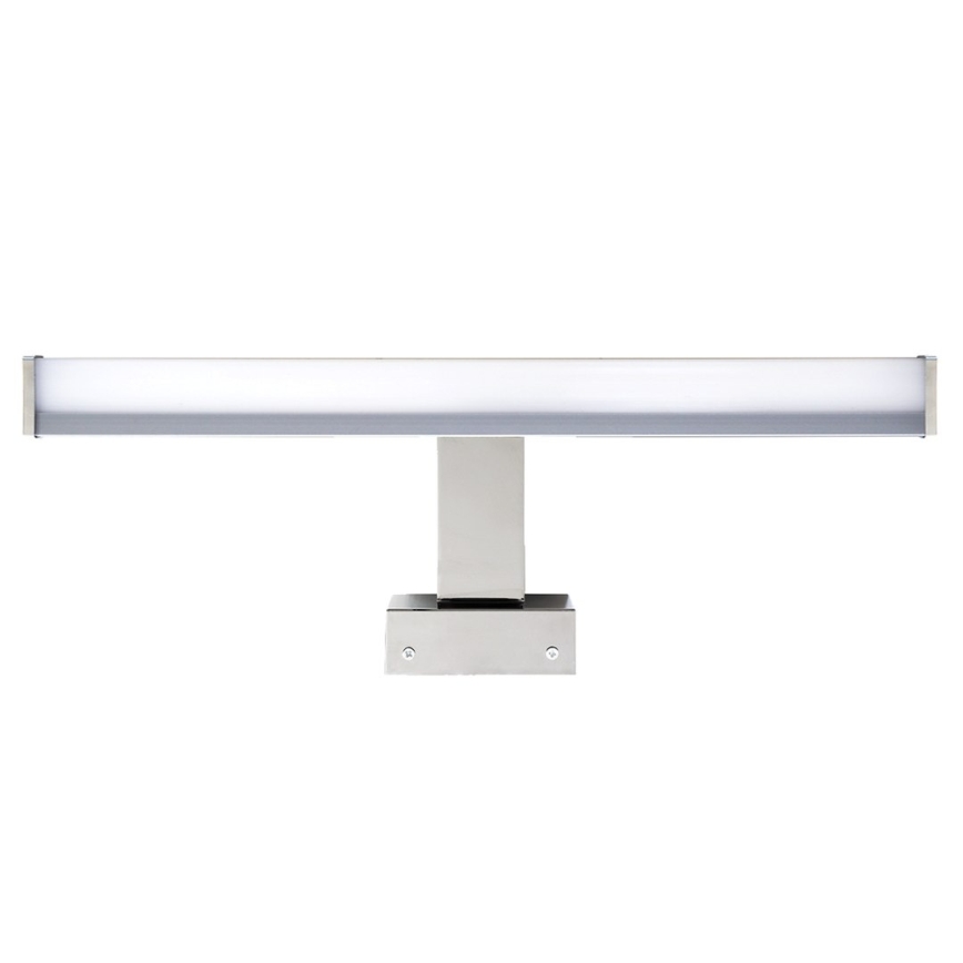 Éclairage LED pour miroir de salle de bains MIRORE, 8W, 230V, 40 cm, IP44, chrome brillant