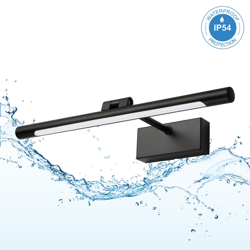 Éclairage LED pour miroir de salle de bains MIRROR LED/6W/230V 4000K IP44 40 cm noir