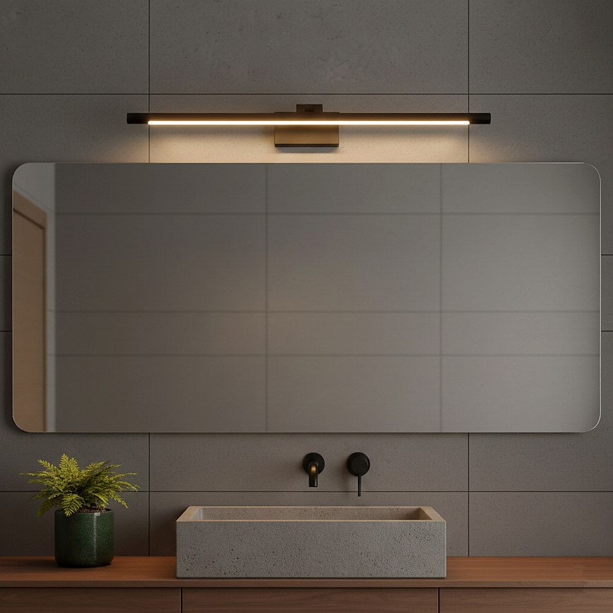 Éclairage LED pour miroir de salle de bains MIRROR LED/8W/230V 4000K IP44 60 cm noir