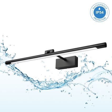 Éclairage LED pour miroir de salle de bains MIRROR LED/8W/230V 4000K IP44 60 cm noir
