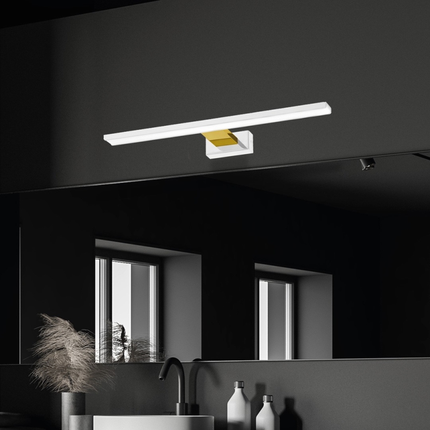 Éclairage LED pour miroir de salle de bains SHINE LED/13,8W/230V 60 cm IP44 blanc/doré