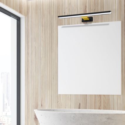 Éclairage LED pour miroir de salle de bains SHINE LED/13,8W/230V 60 cm IP44 noir/doré