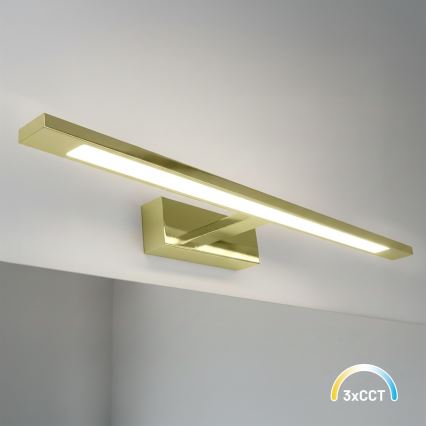 Éclairage pour miroir de salle de bains LED KLIMT LED/12W/230V 3000/4000/6000K 60 cm IP44 doré