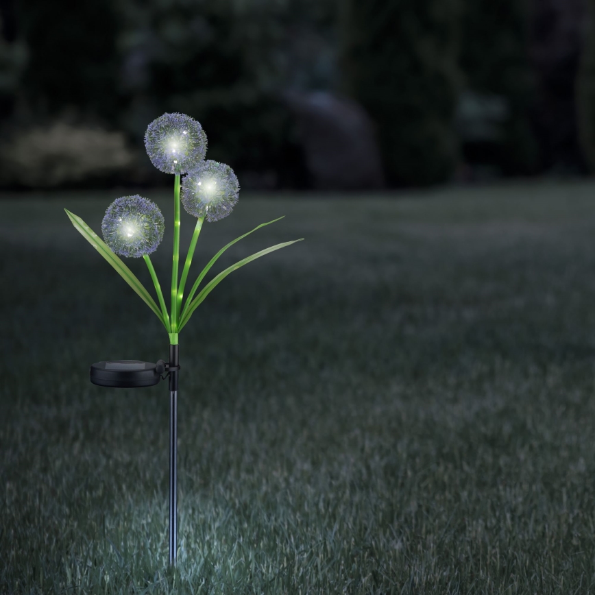 Éclairage solaire ALLIUM LED/1,2V 6500K 600 mAh IP44 noir