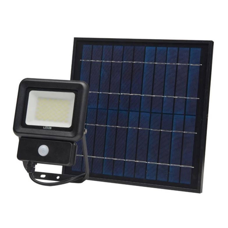 Éclairage solaire avec détecteur LED/30W/3,7V 6500K IP65 6600 mAh