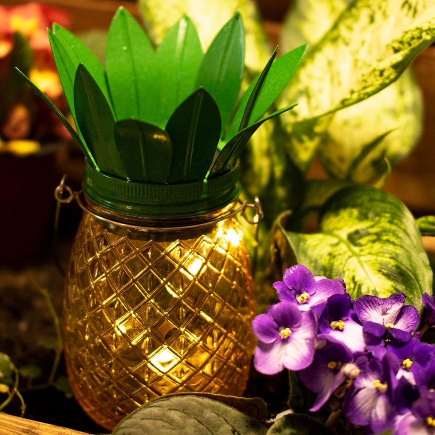 Éclairage solaire JAR LED/1,2V 150 mAh IP44 ananas