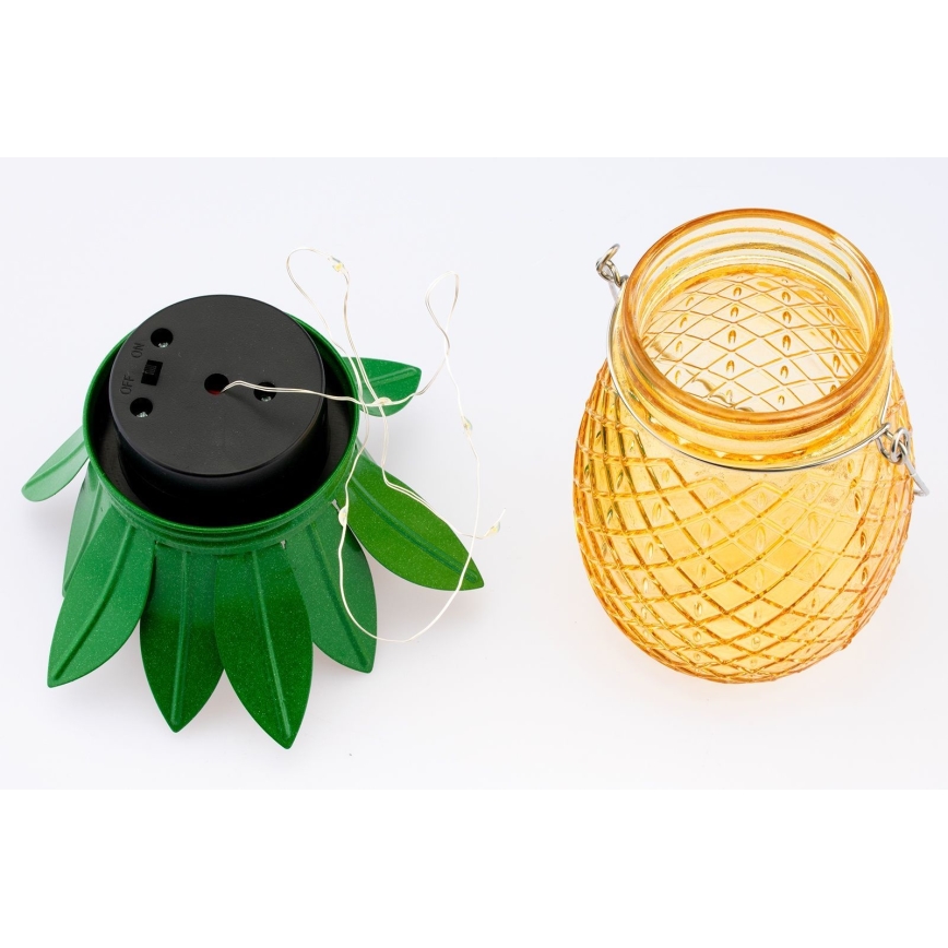 Éclairage solaire JAR LED/1,2V 150 mAh IP44 ananas