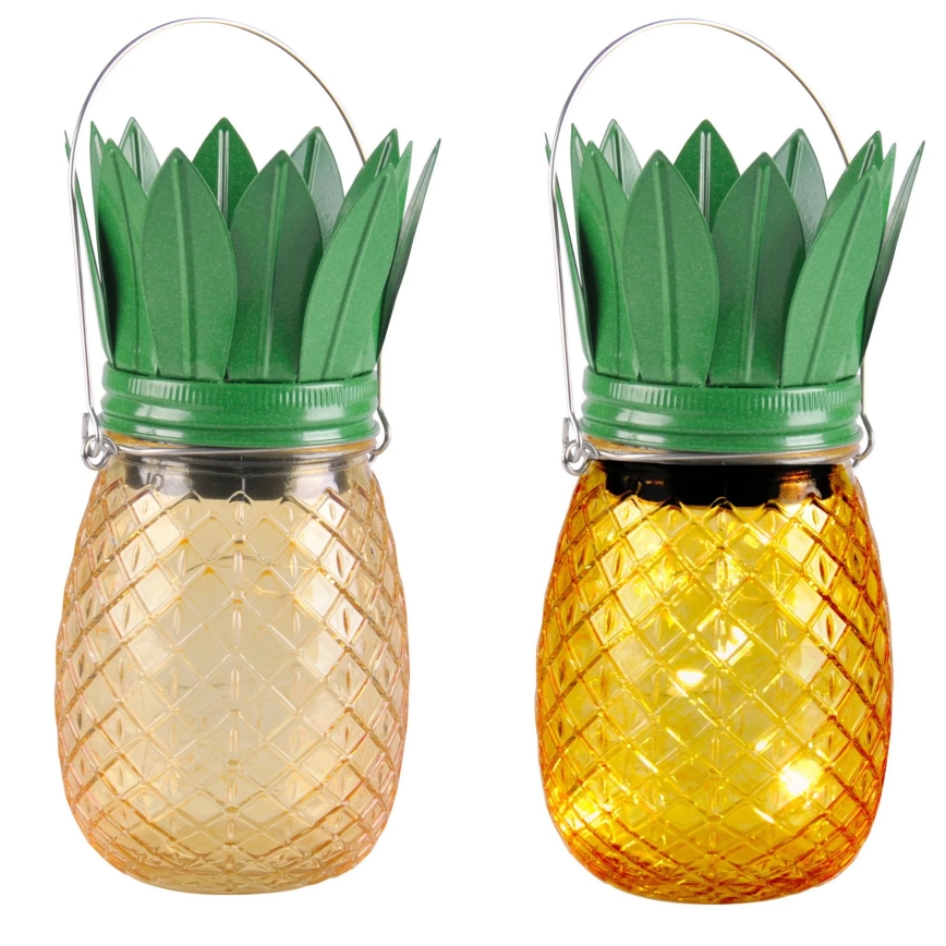 Éclairage solaire JAR LED/1,2V 150 mAh IP44 ananas