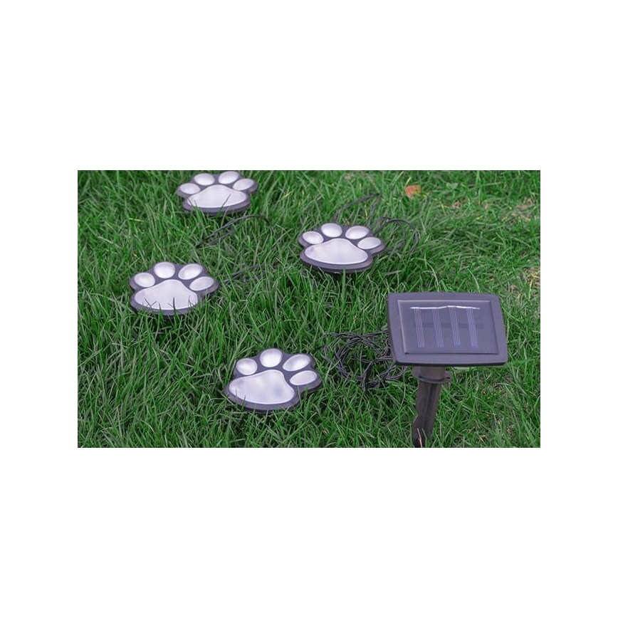 Éclairage solaire LED/0,14W/2V 600 mAh IP44 tlapky
