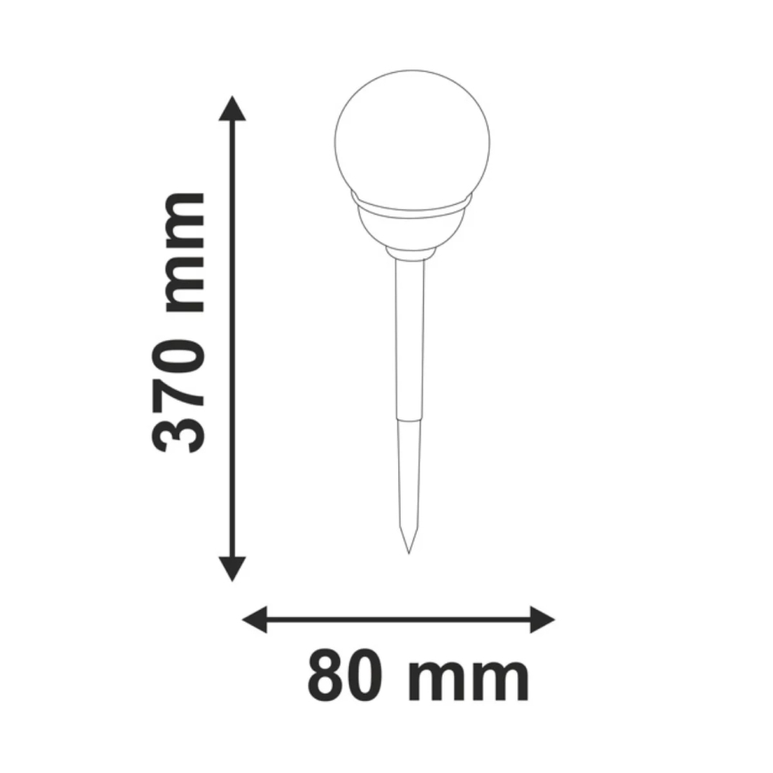 Éclairage solaire RGB LED/0,04W/1,2V 600 mAh IP44