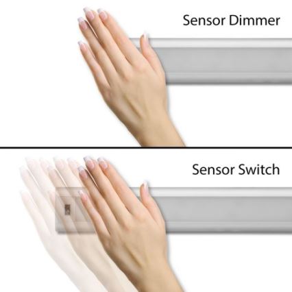 Éclairage sous meuble de cuisine à intensité variable avec détecteur LED/5W/12/230V