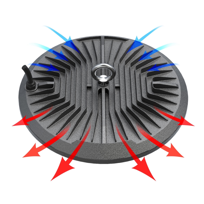 Eclairage technique industriel HIGHBAY LED/100W/230V 4500K IP65 gris