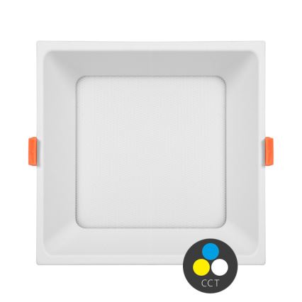 Spot encastrable de salle de bain TONY LED/24W/230V 3000/4000/6500K 17x17 cm IP44 blanc
