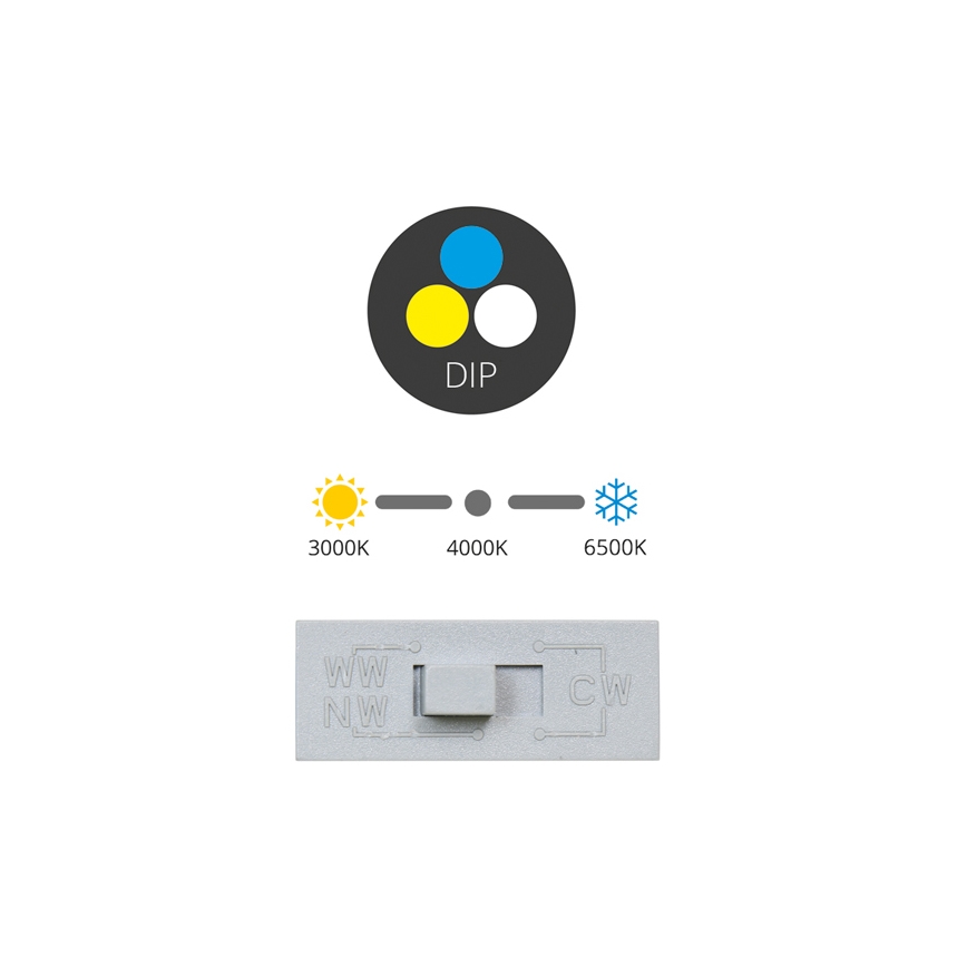 Spot encastrable de salle de bain TONY LED/24W/230V 3000/4000/6500K 17x17 cm IP44 blanc