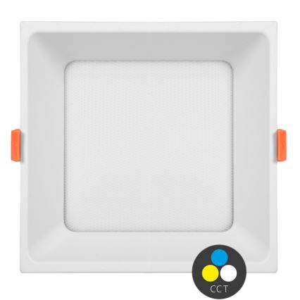 Spot encastrable TONY LED/36W/230V 3000/4000/6500K 22x22 cm blanc