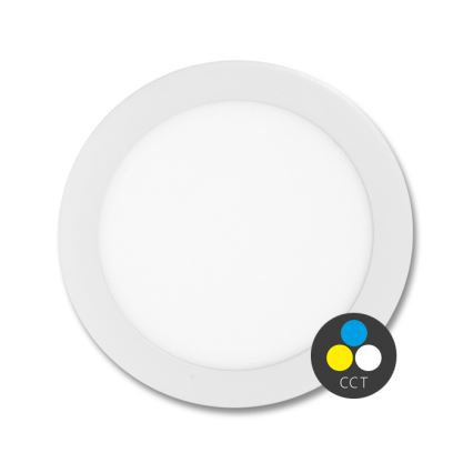 Spot encastrable de salle de bain LADA LED/12W/230V 3000/4000/6000K d. 17 cm IP44 blanc