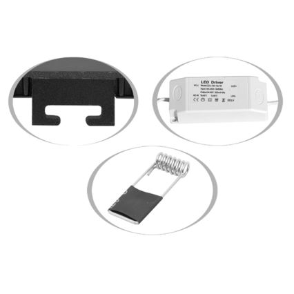 Spot encastrable de salle de bain RAFA LED/25W/230V 3000/4000/6000K 30x30 cm IP44 blanc