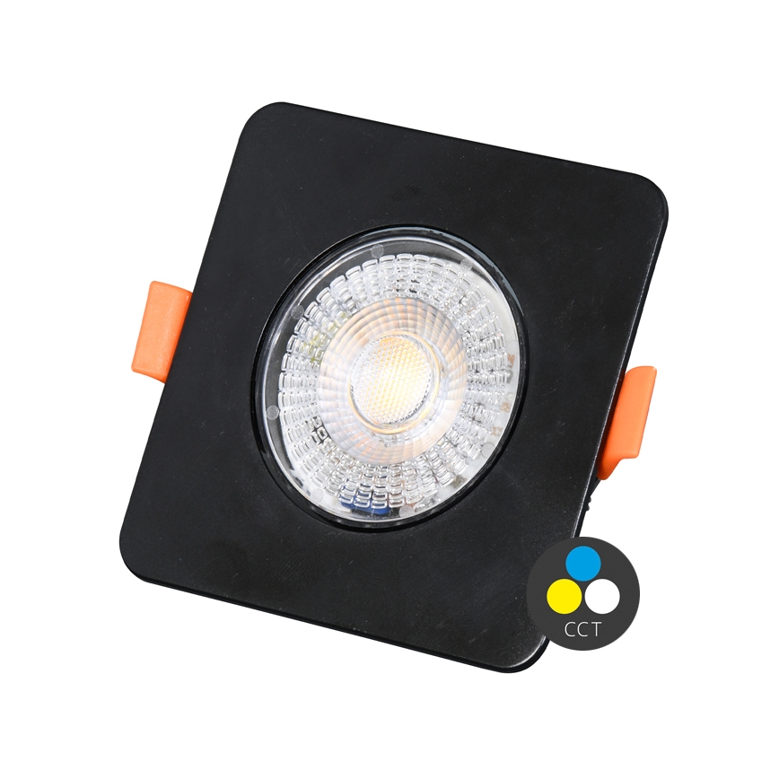 Spot encastrable à intensité variable KENT LED/3/5/7W/230V3000/4000/6000K 9x9 cm noir