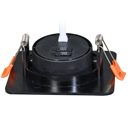 Spot encastrable à intensité variable KENT LED/3/5/7W/230V3000/4000/6000K 9x9 cm noir