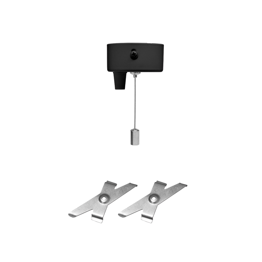 Plafonnier DONAR LED/28W/230V 4000K 120 cm noir