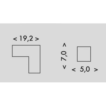 Joint L lumineux DONAR LED/8W/230V 4000K noir