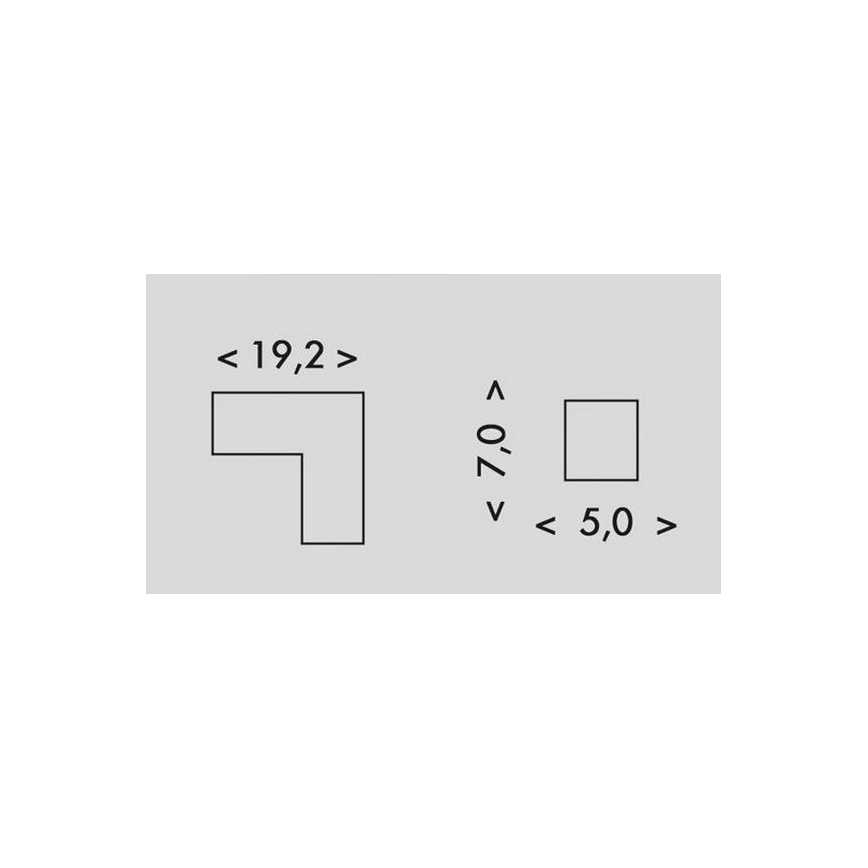 Joint L lumineux DONAR LED/8W/230V 4000K noir