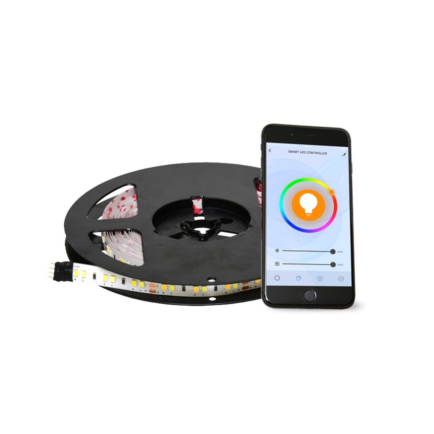 Ruban LED RGB à intensité variable Wi-Fi 5 m LED/48W/230V TUYA + télécommande