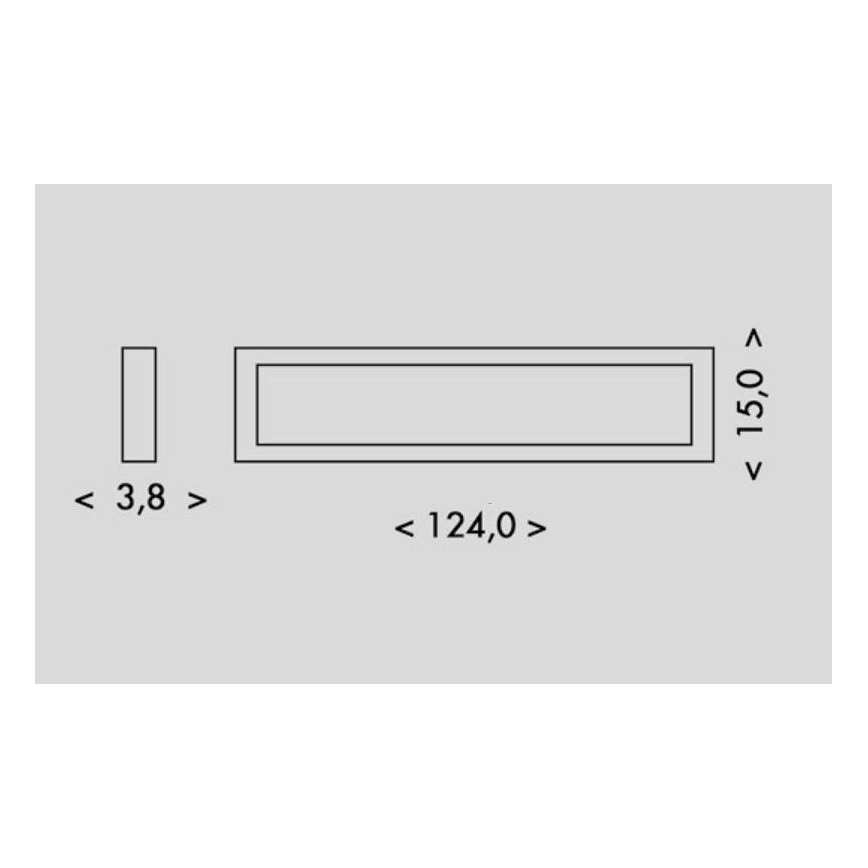 Plafonnier PILO LED/36W/230V 4100K 124 cm blanc
