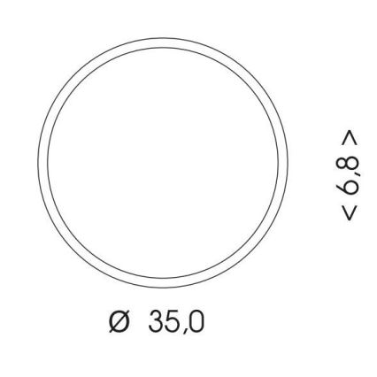 Plafonnier extérieur MARTIN LED/25W/230V 3000/4000K d. 35 cm IP65 noir