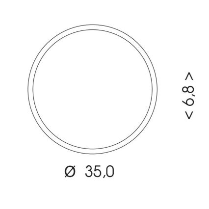 Plafonnier extérieur avec détecteur MARTIN LED/25W/230V 3000/4000K d. 35 cm IP65 noir