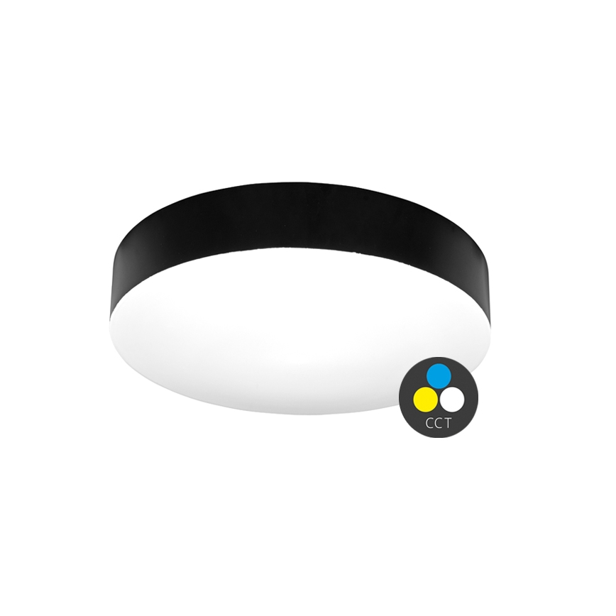 Plafonnier salle de bain MAKARON LED/24W/230V 3000/4000/6000K d. 30 cm IP44 noir
