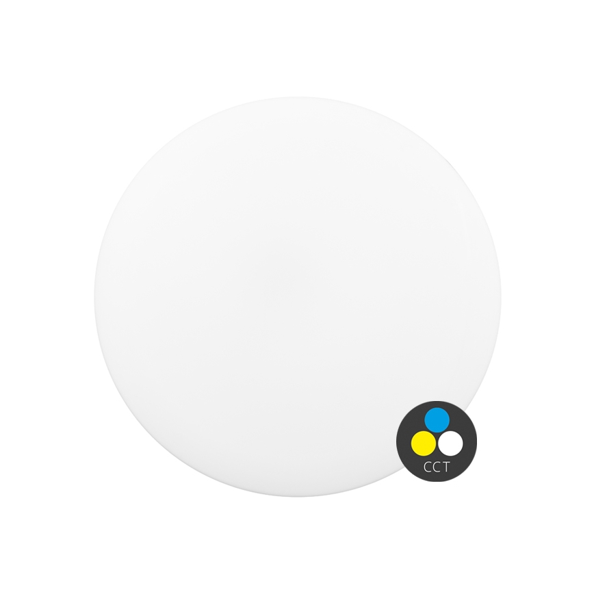 Plafonnier salle de bain DISK LED/18W/230V 3000/4000/6500K d. 28 cm IP44 blanc